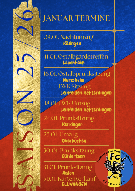 Januar Termine